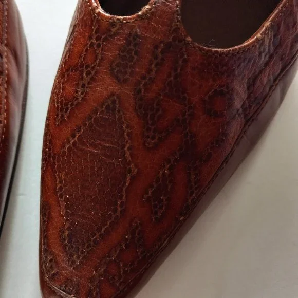 Amalfi By Rangoni All Leather Stappy Heel Size 10B - Picture 3 of 8